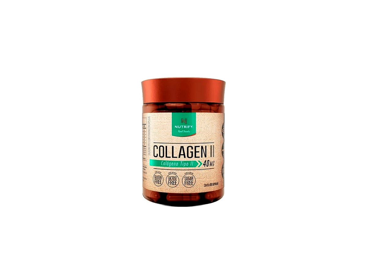 Collagen Tipo II UC-II + Vitaminas C, E e Complexo B Nutrify 60 Cápsulas