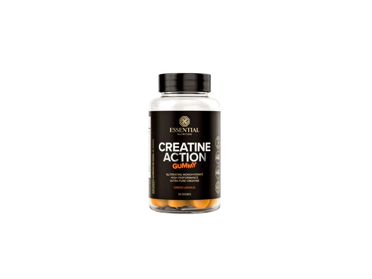 Creatine Action Gummy Sabor Laranja 60 Gomas
