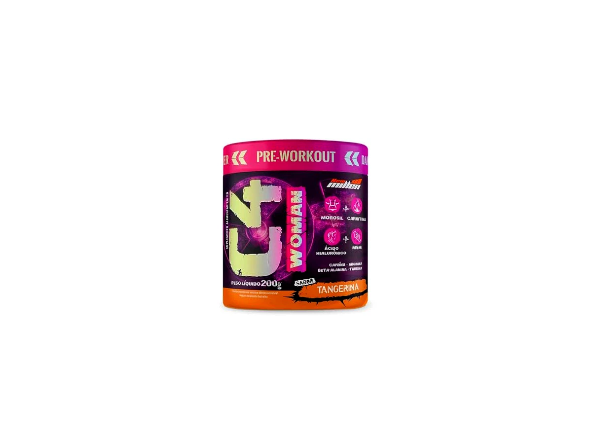 C4 Woman Pré-Treino Sabor Tangerina 200g - New