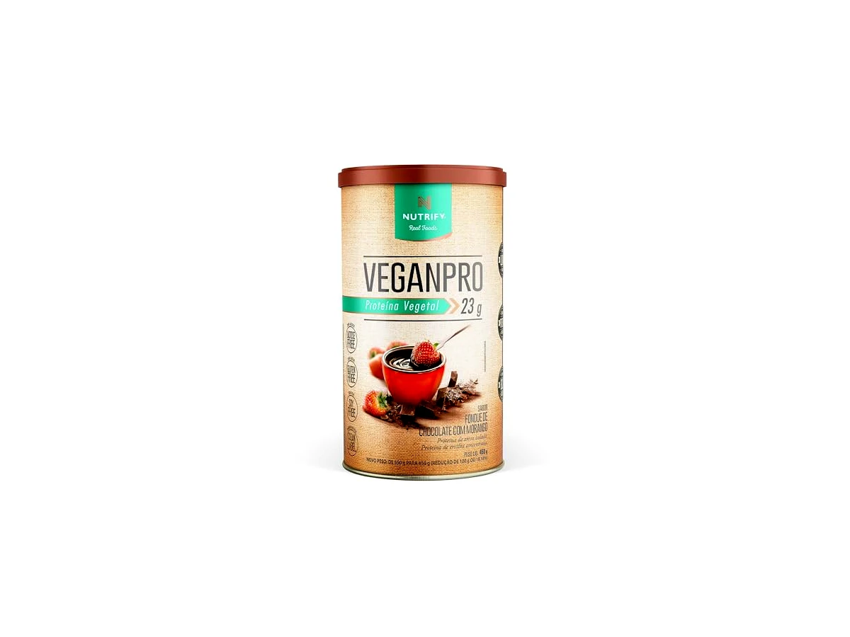 Nutrify VeganPro Blend Orgânico de Ervilha e Arroz Sabor Fondant de Chocolate 800g