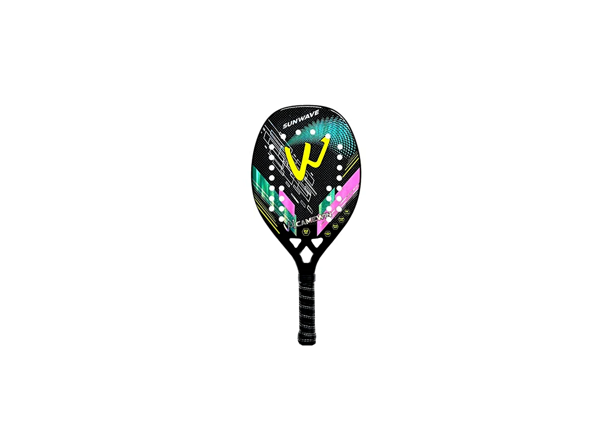 Raquete Tenis Praia Beach Tennis Camewin Carbono 3k Sunwave