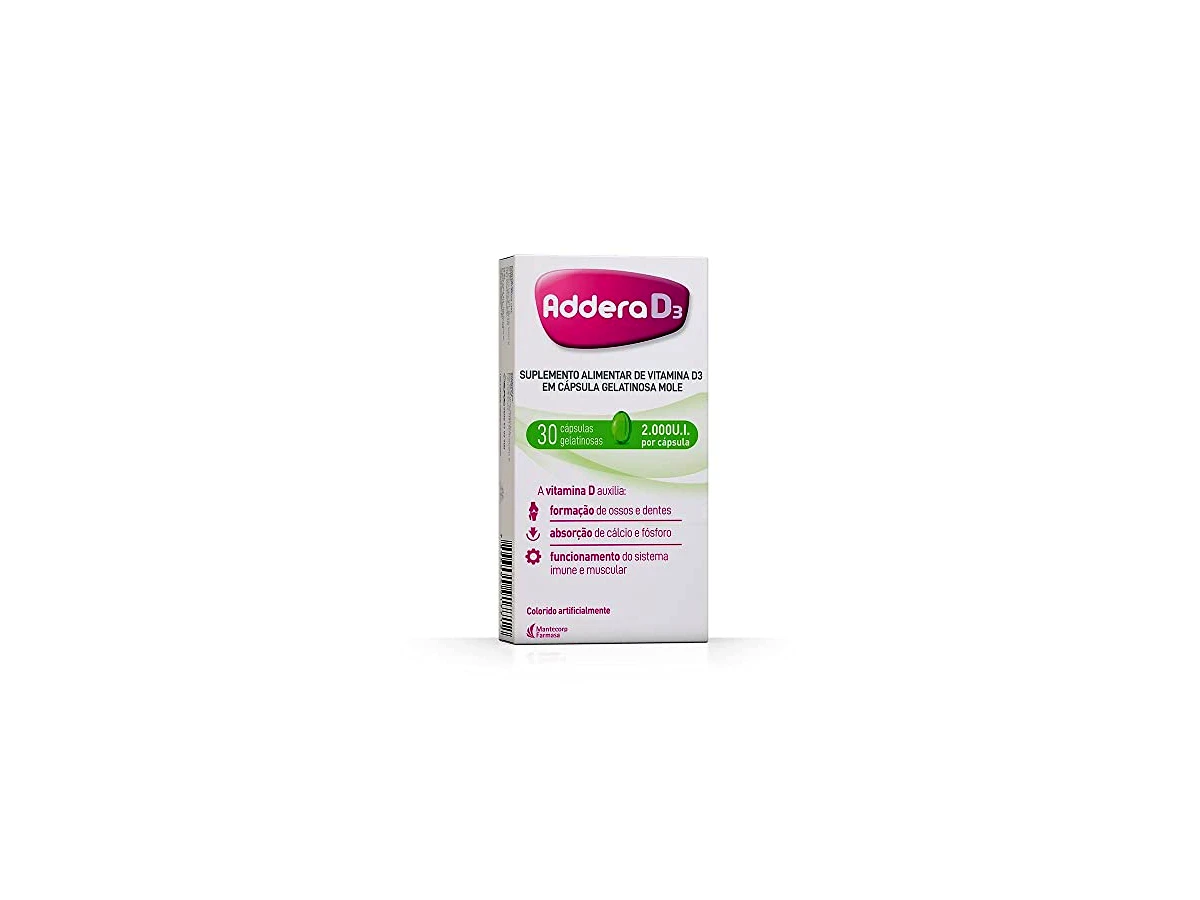 Addera D3 2.000 UI Colecalciferol - Cápsulas